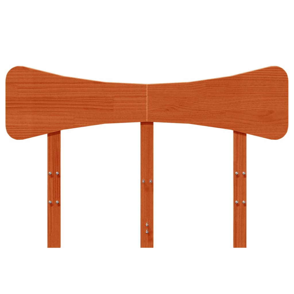 Tête de lit cire marron 135 cm bois massif de pin - XIOS