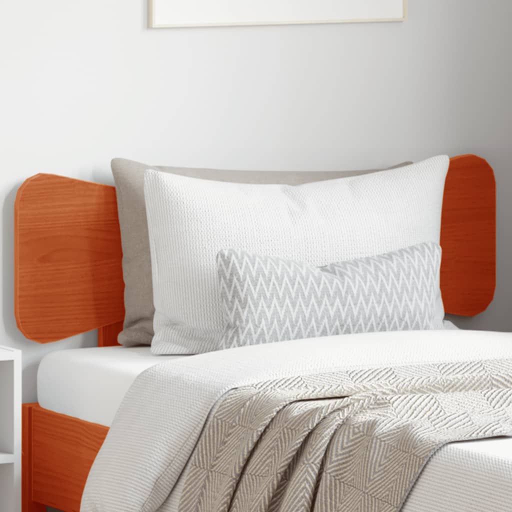 Tête de lit cire marron 90 cm bois massif de pin - XIOS