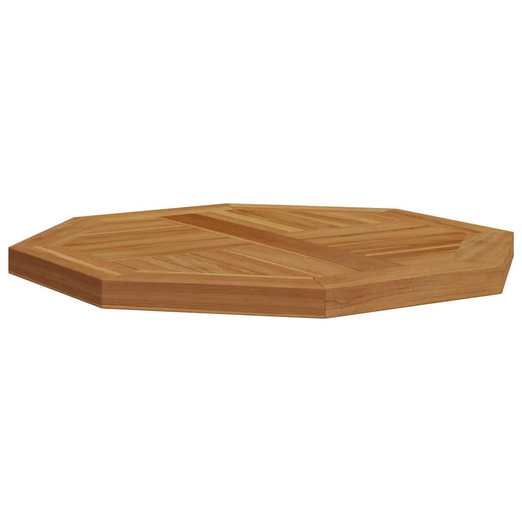 Dessus de table 50x50x2,5 cm octogonal bois de teck massif - XIOS
