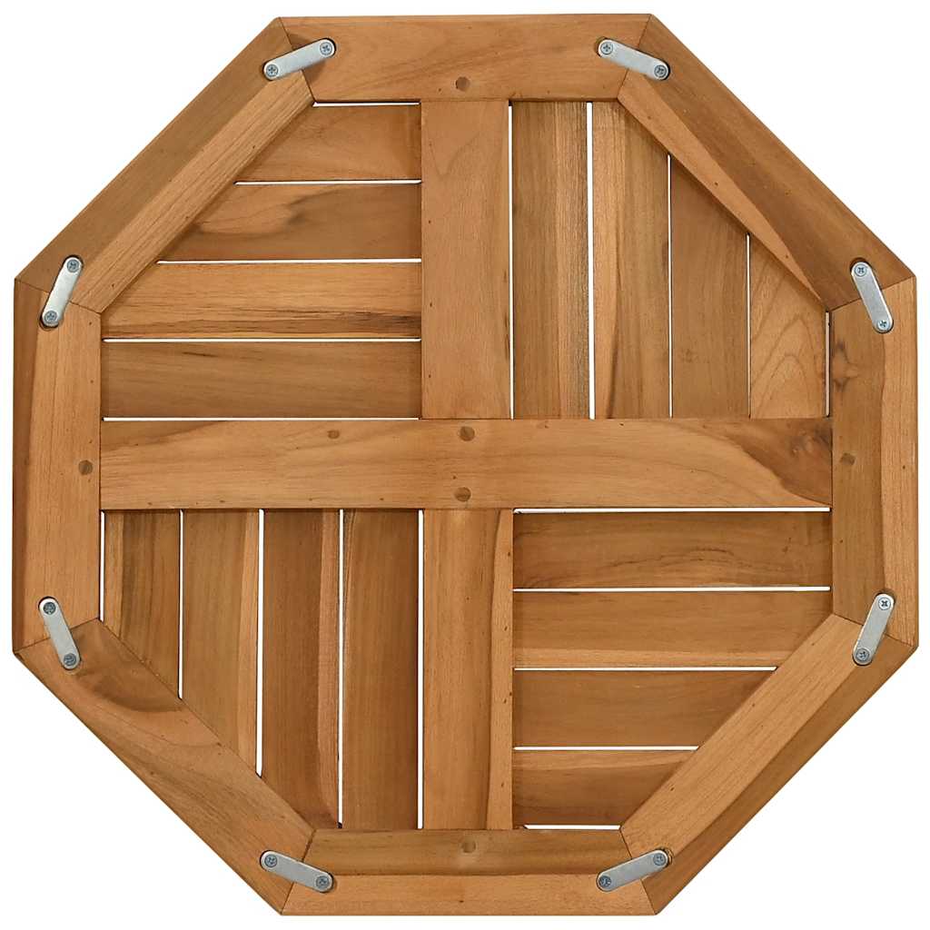 Dessus de table 50x50x2,5 cm octogonal bois de teck massif - XIOS