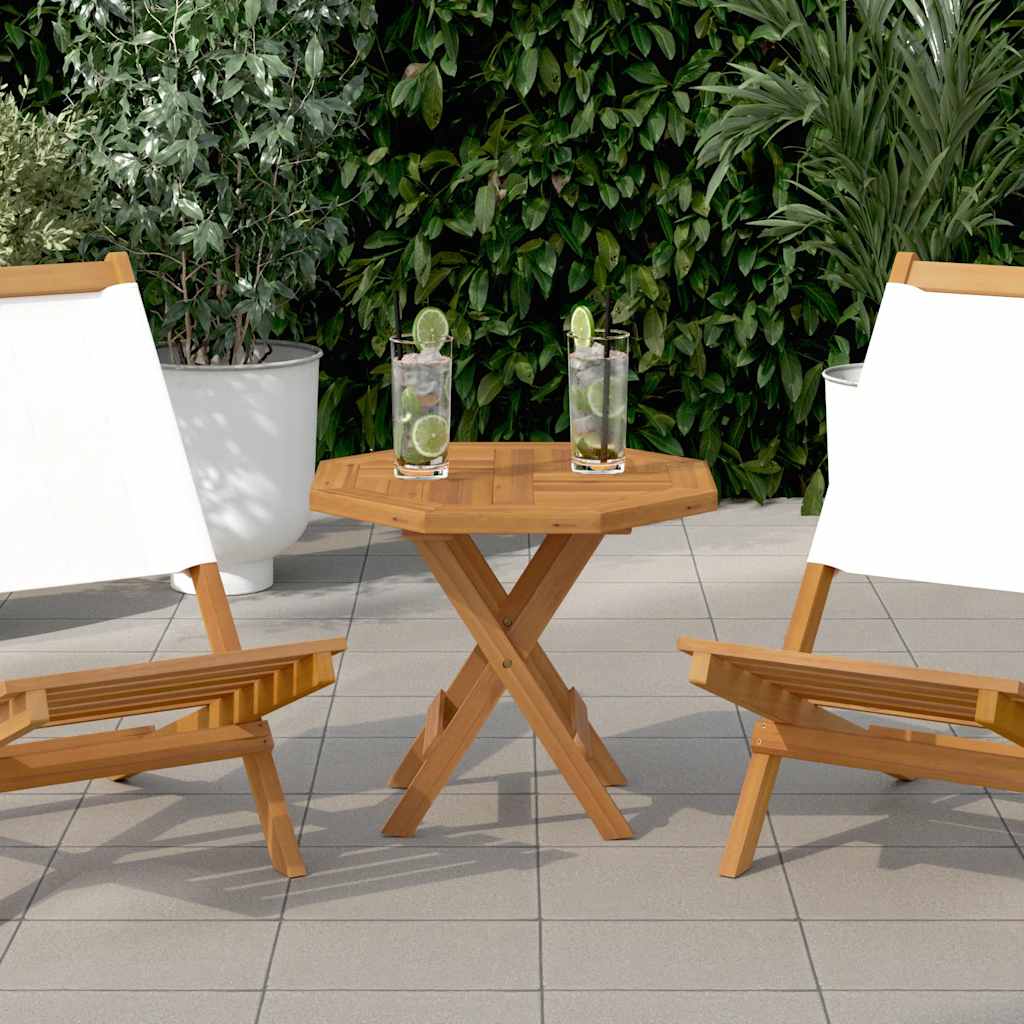 Dessus de table 50x50x2,5 cm octogonal bois de teck massif - XIOS