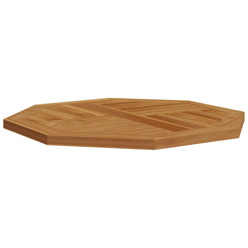 Dessus de table 60x60x2,5 cm octogonal bois de teck massif - XIOS