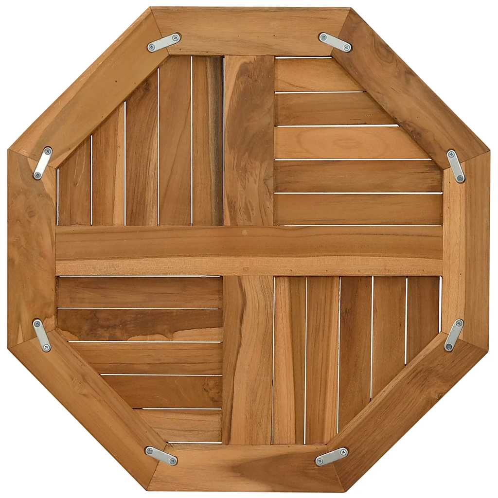 Dessus de table 60x60x2,5 cm octogonal bois de teck massif - XIOS