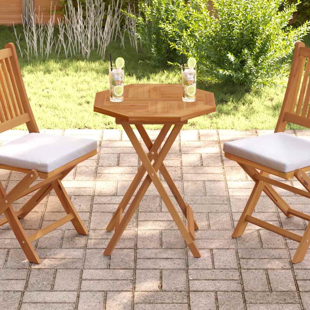 Dessus de table 60x60x2,5 cm octogonal bois de teck massif - XIOS