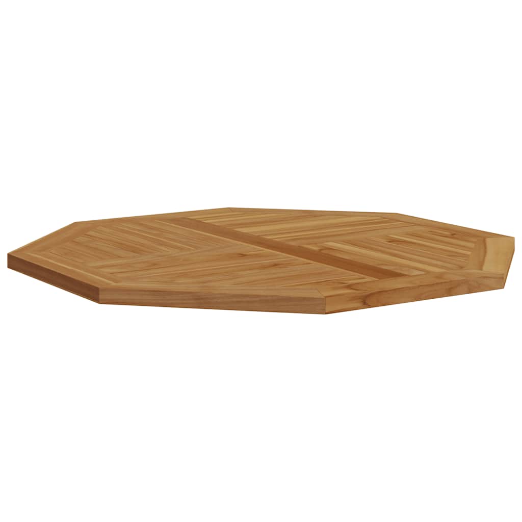 Dessus de table 90x90x2,5 cm octogonal bois de teck massif - XIOS