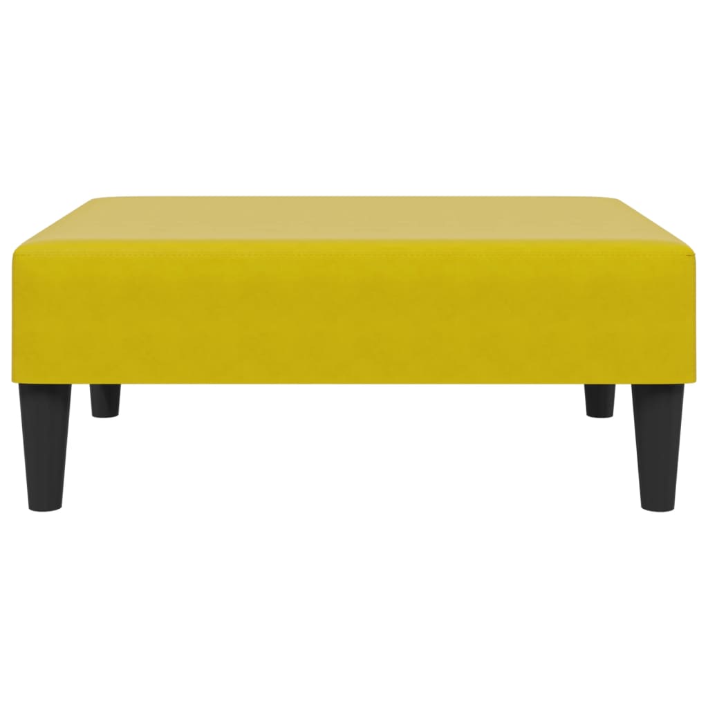 Ensemble de canapés 2 pcs avec coussins jaune velours - XIOS