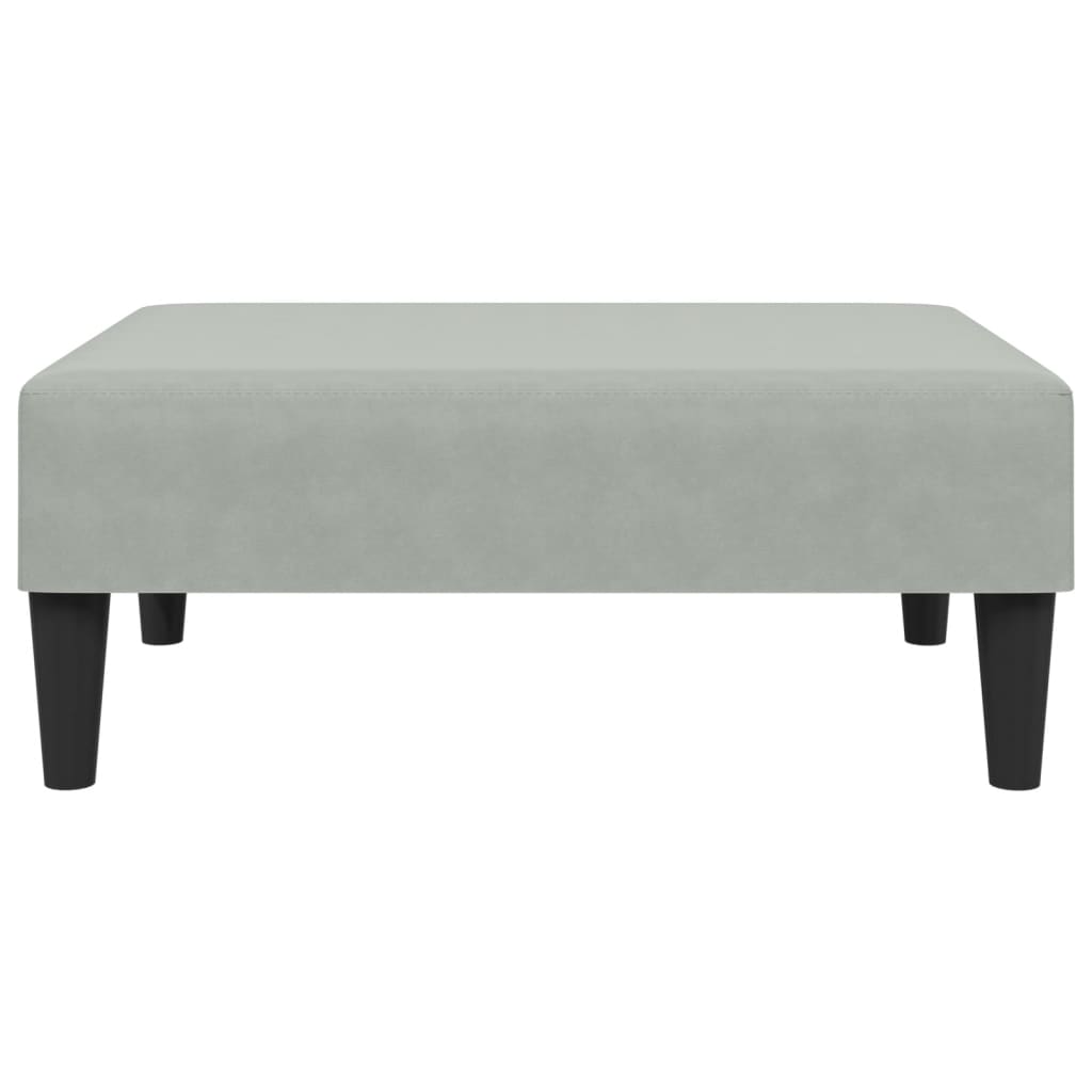Ensemble de canapés 2 pcs avec coussins gris clair velours - XIOS