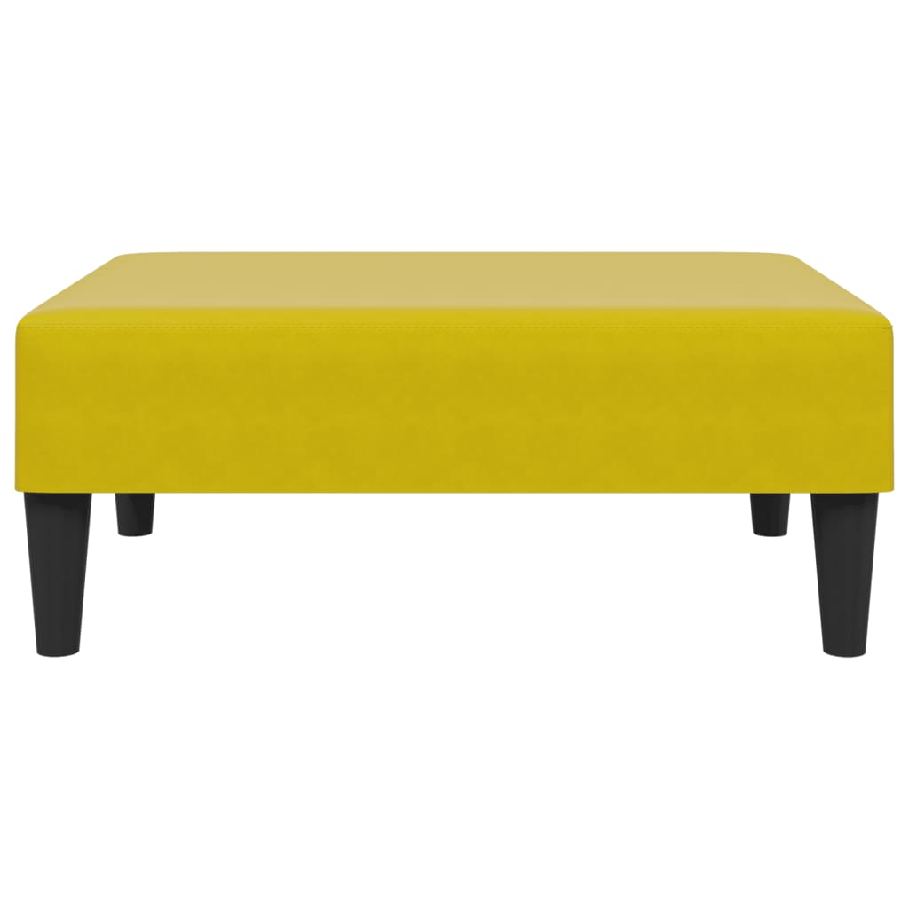 Ensemble de canapés 2 pcs avec coussins jaune velours - XIOS