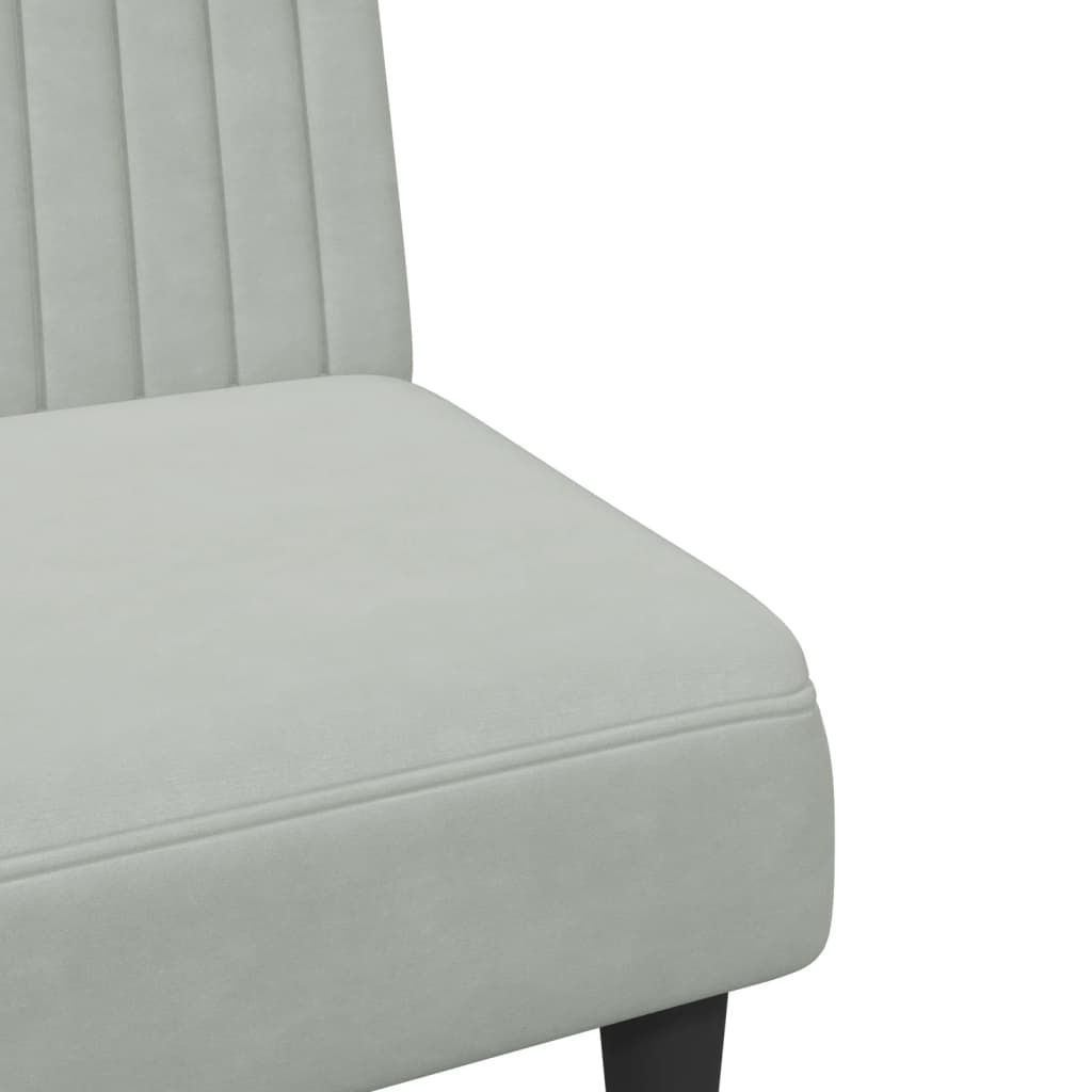 Ensemble de canapés 2 pcs gris clair velours - XIOS