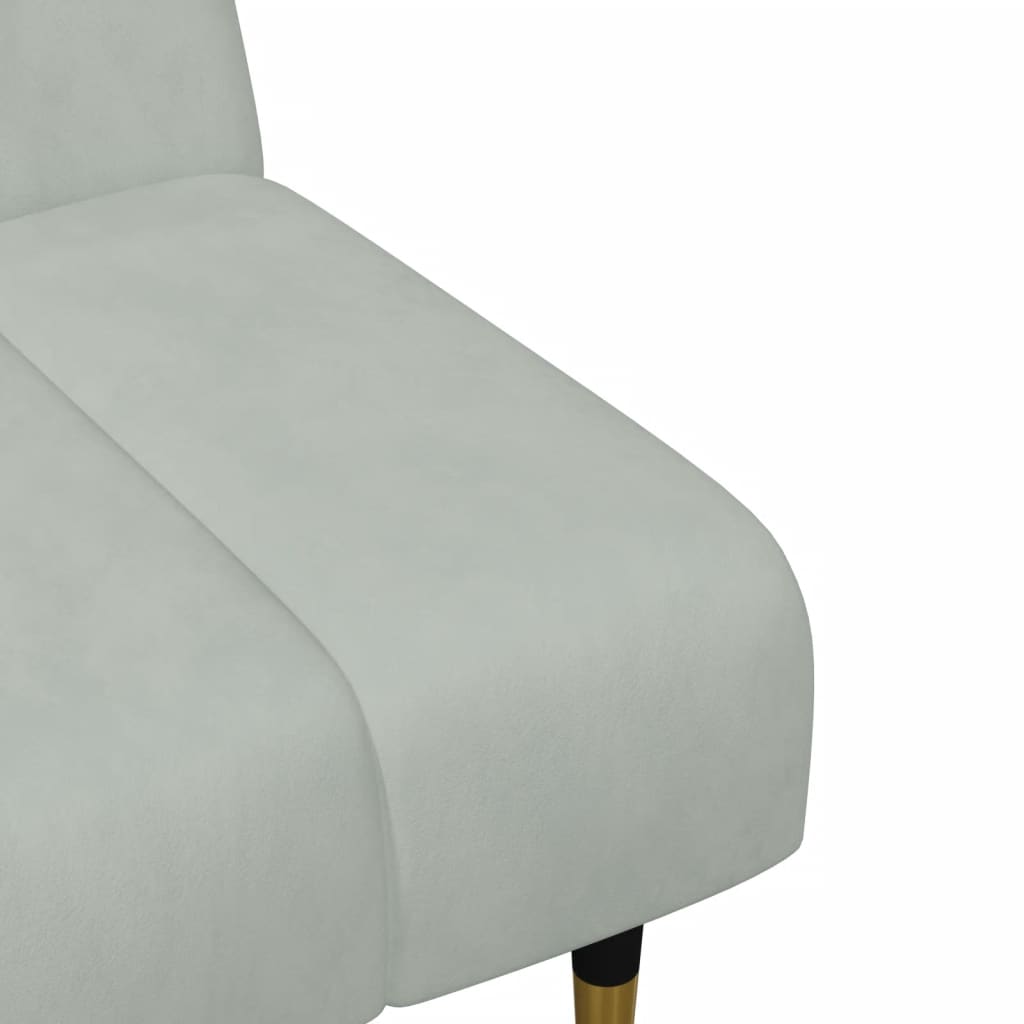 Ensemble de canapés 2 pcs gris clair velours - XIOS