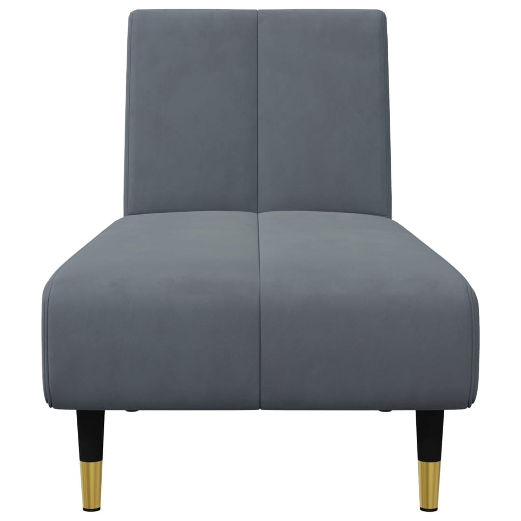 Ensemble de canapés 2 pcs gris foncé velours - XIOS