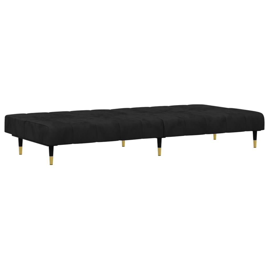 Ensemble de canapés 2 pcs noir velours - XIOS