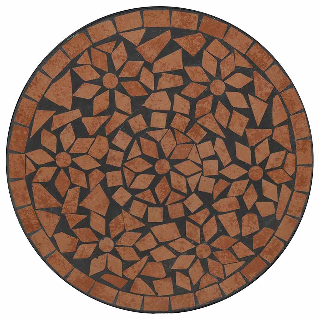 Ensemble de bistro mosaïque terre cuite fer et céramique