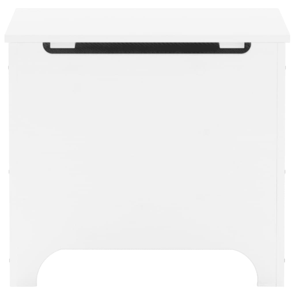 Boîte de rangement avec couvercle RANA blanc bois massif de pin - XIOS