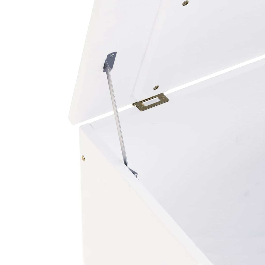 Boîte de rangement avec couvercle RANA blanc bois massif de pin - XIOS