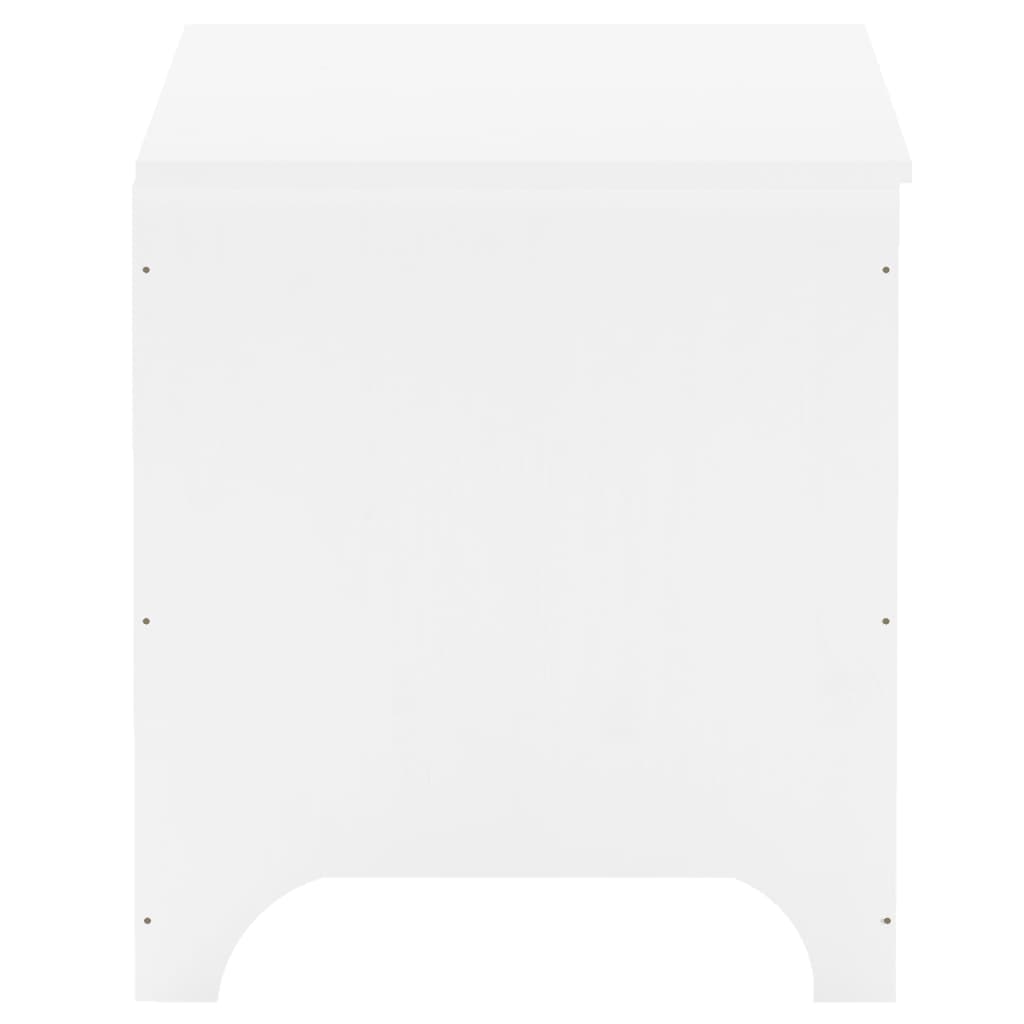 Boîte de rangement avec couvercle RANA blanc bois massif de pin - XIOS