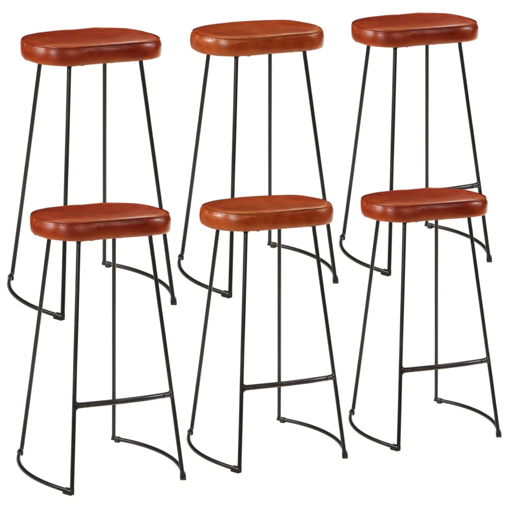 Ensemble de bar 7 pcs bois de manguier brut massif et métal - XIOS