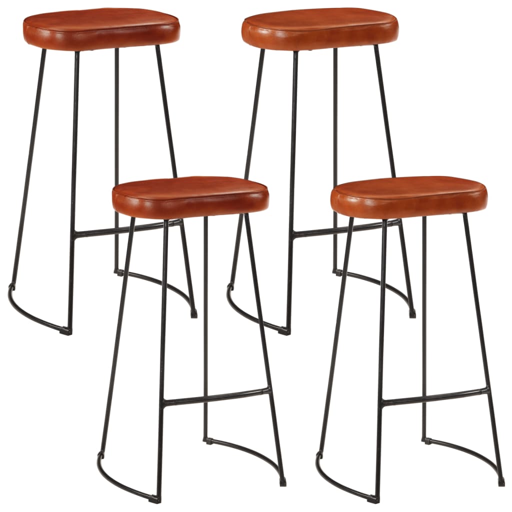 Ensemble de bar 5 pcs bois de manguier brut massif et métal - XIOS