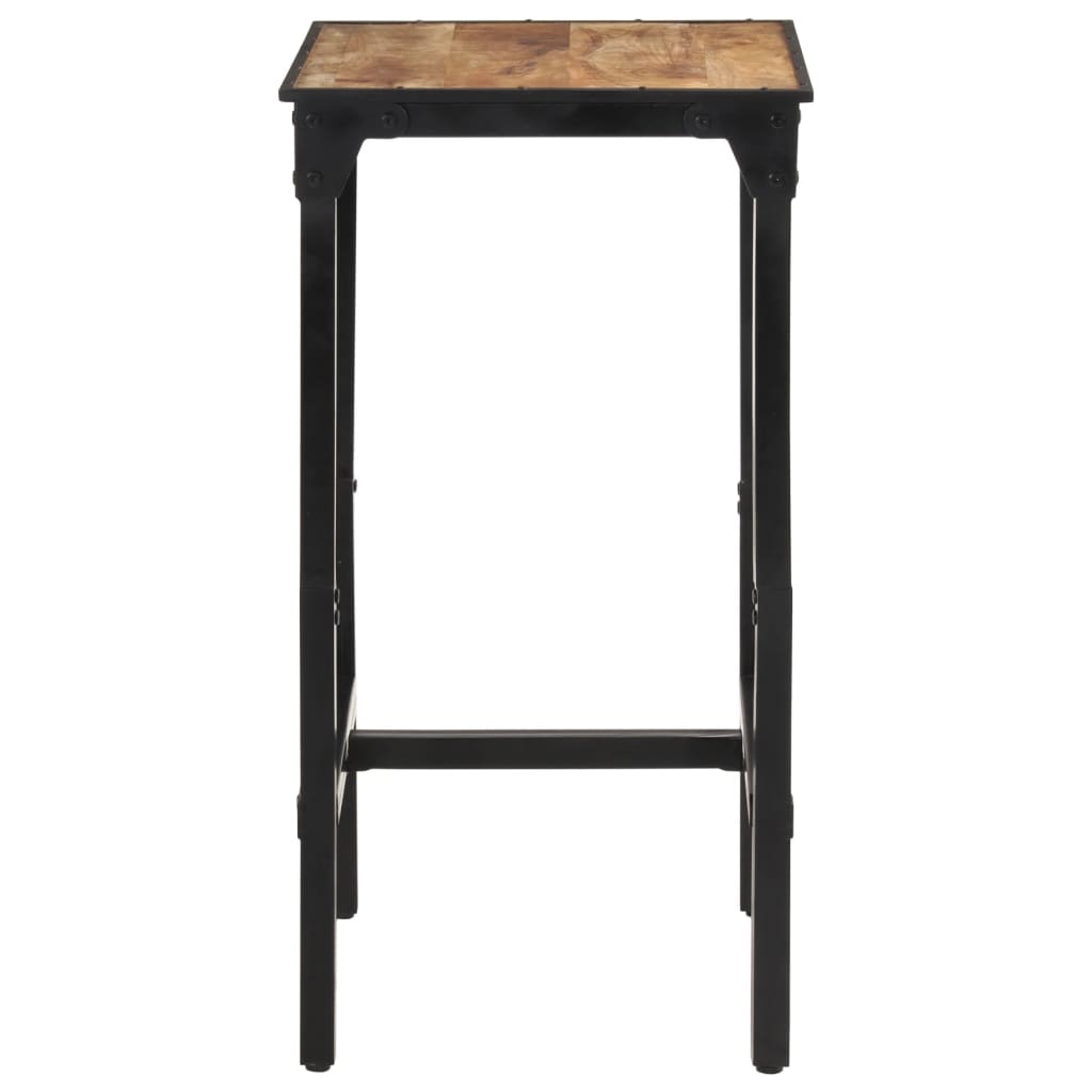 Ensemble de bar 3 pcs bois de manguier brut massif et métal - XIOS