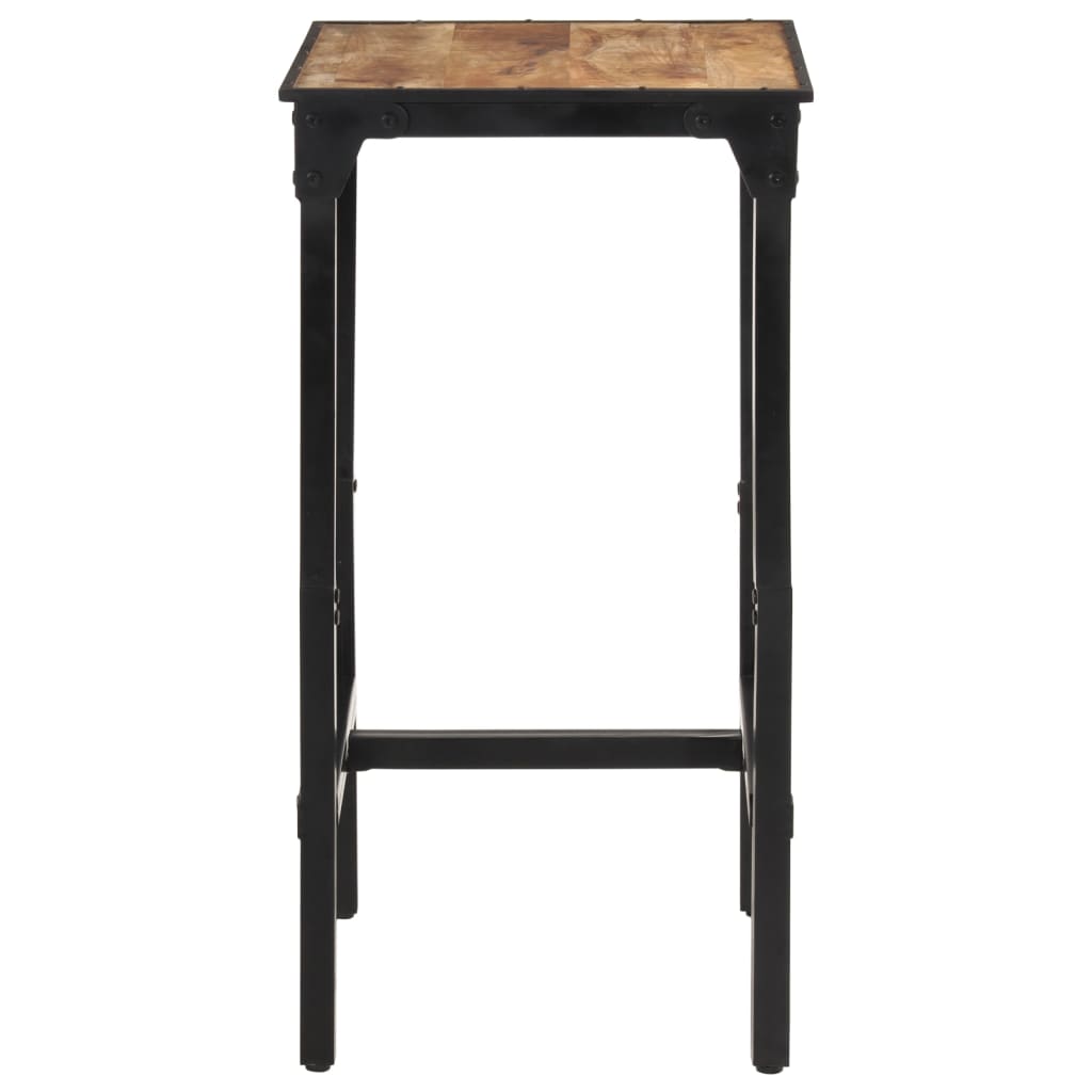 Ensemble de bar 3 pcs bois de manguier brut massif et métal - XIOS