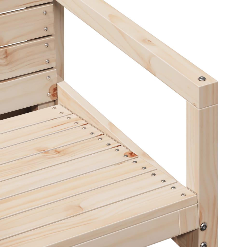Salon de jardin 3 pcs bois massif de pin - XIOS
