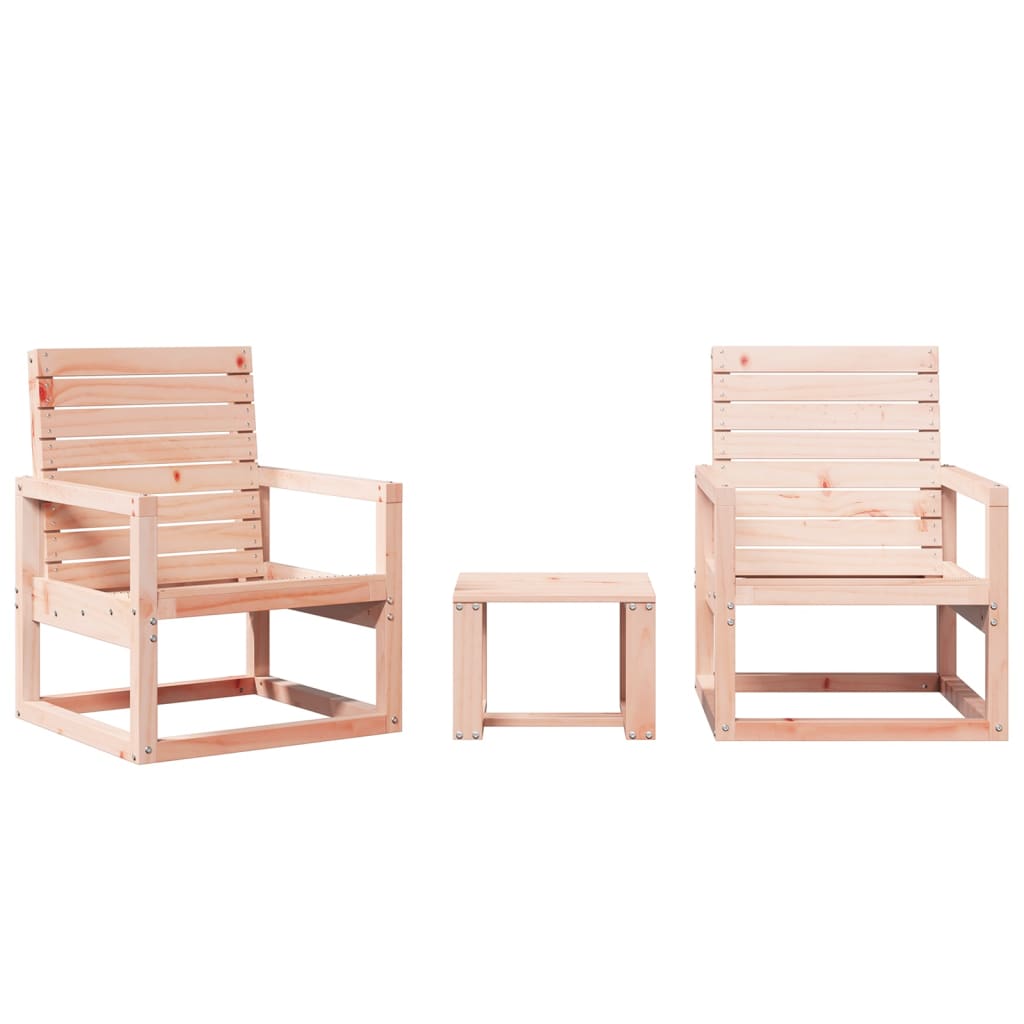 Salon de jardin 3 pcs bois massif douglas - XIOS