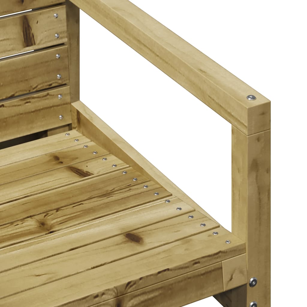 Salon de jardin 3 pcs bois de pin imprégné - XIOS