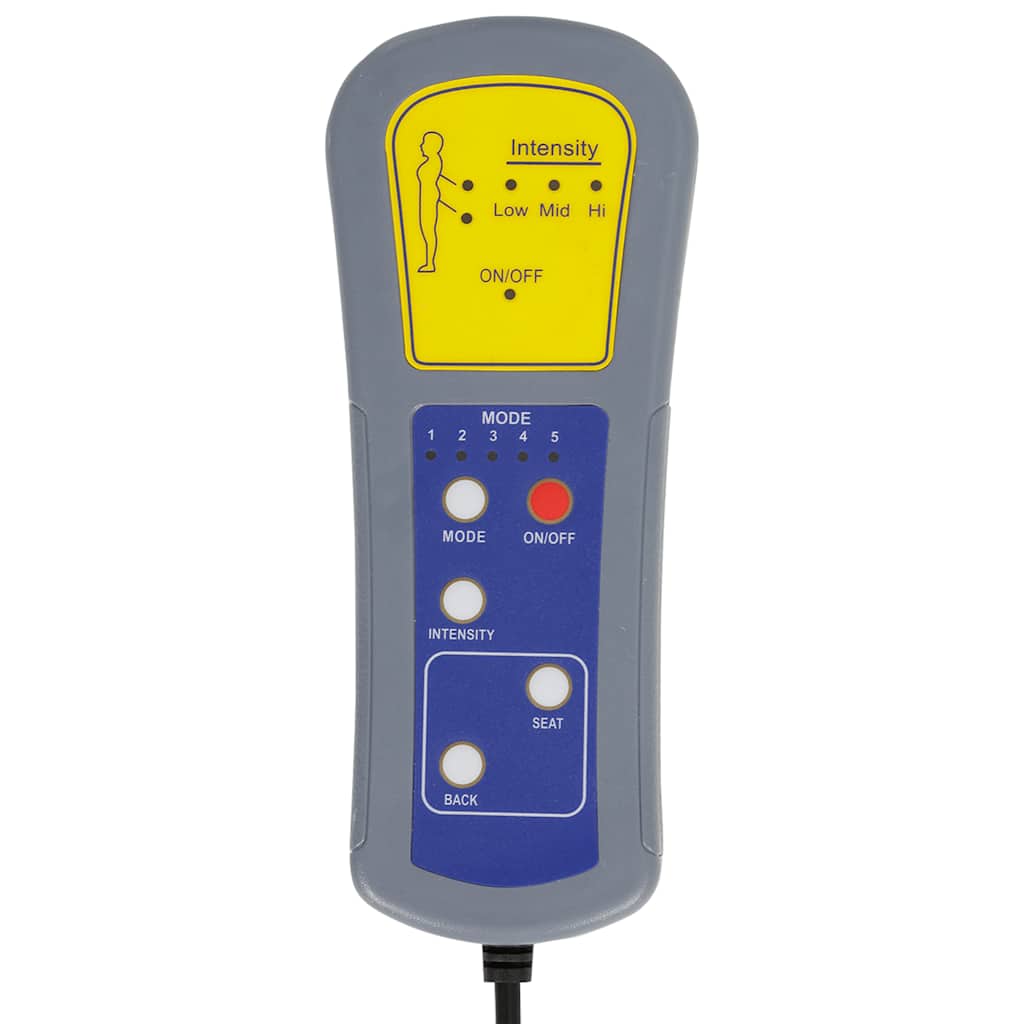 Chaise longue de massage avec coussins gris clair tissu - XIOS