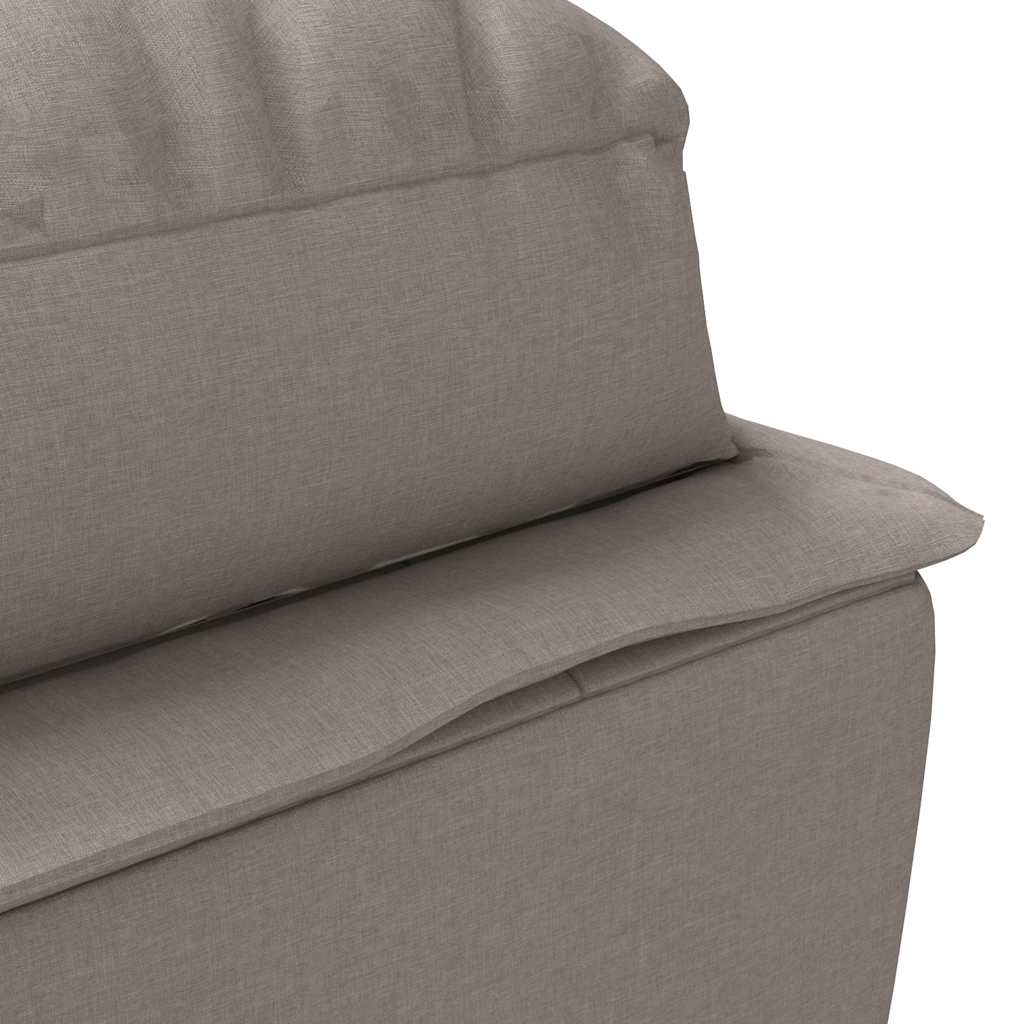 Chaise longue de massage avec coussins taupe tissu - XIOS