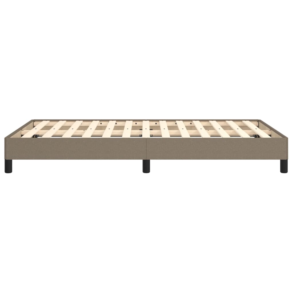Cadre de lit sans matelas taupe 120x190 cm tissu - XIOS