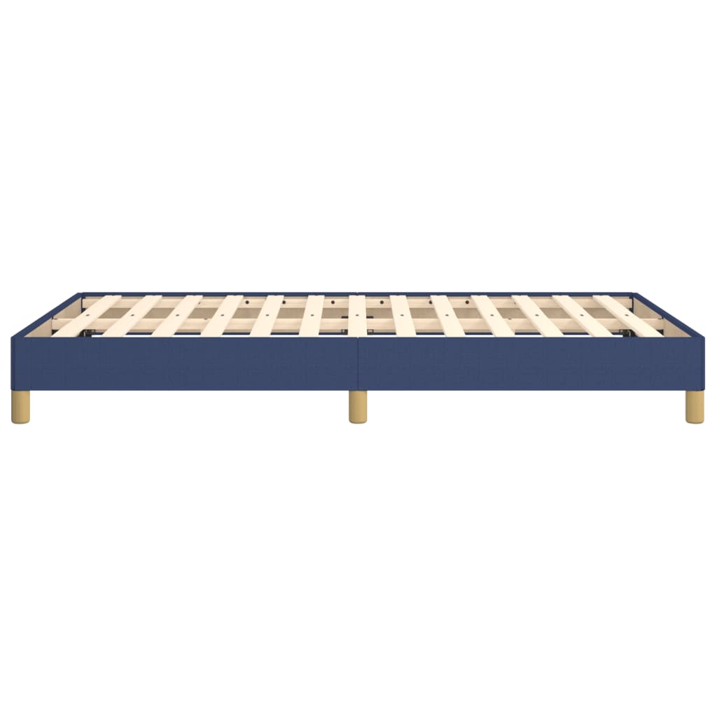 Cadre de lit sans matelas bleu 120x190 cm tissu - XIOS