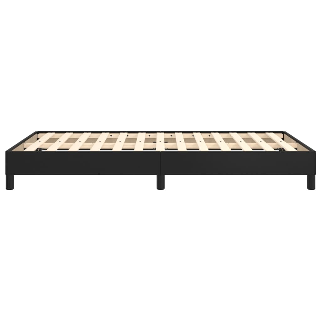 Cadre de lit sans matelas noir 120x190 cm similicuir - XIOS