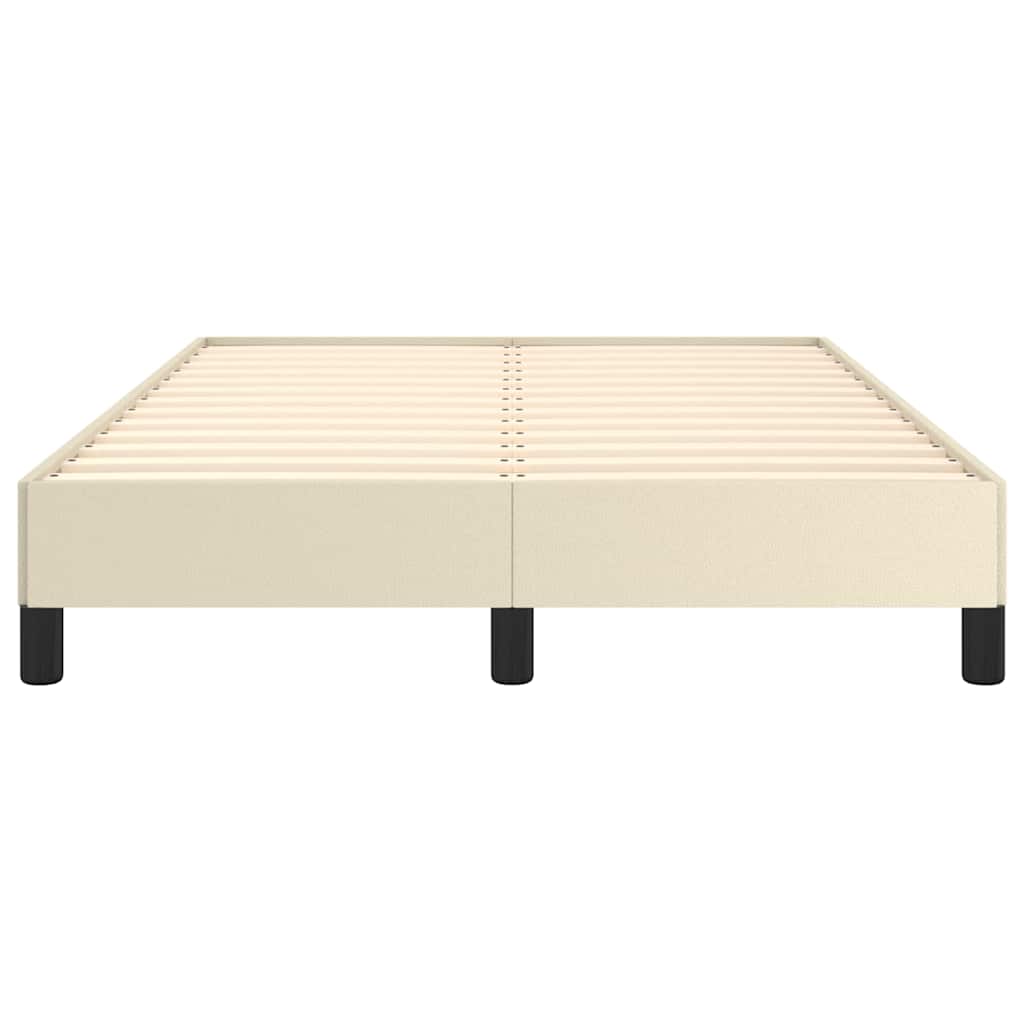 Cadre de lit sans matelas crème 120x190 cm similicuir - XIOS