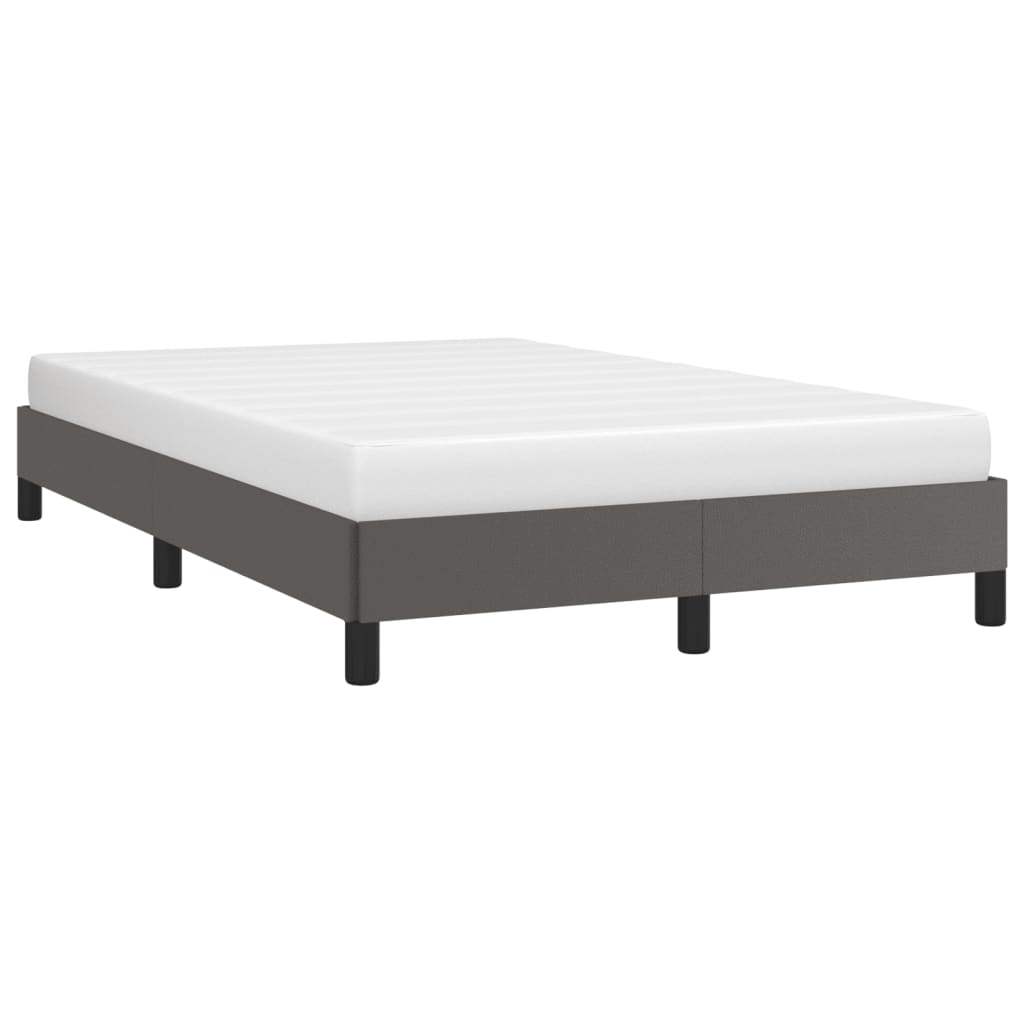 Cadre de lit sans matelas gris 120x190 cm similicuir - XIOS