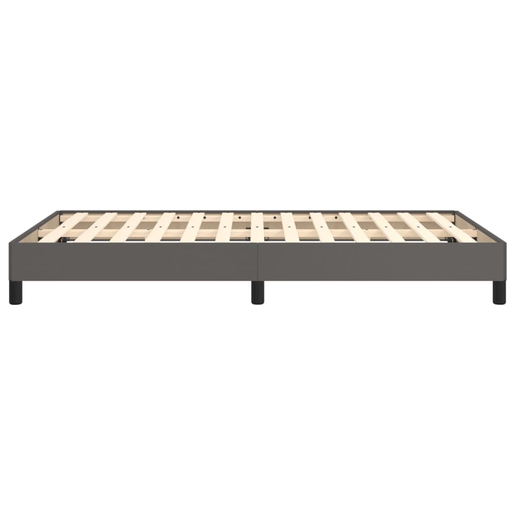 Cadre de lit sans matelas gris 120x190 cm similicuir - XIOS