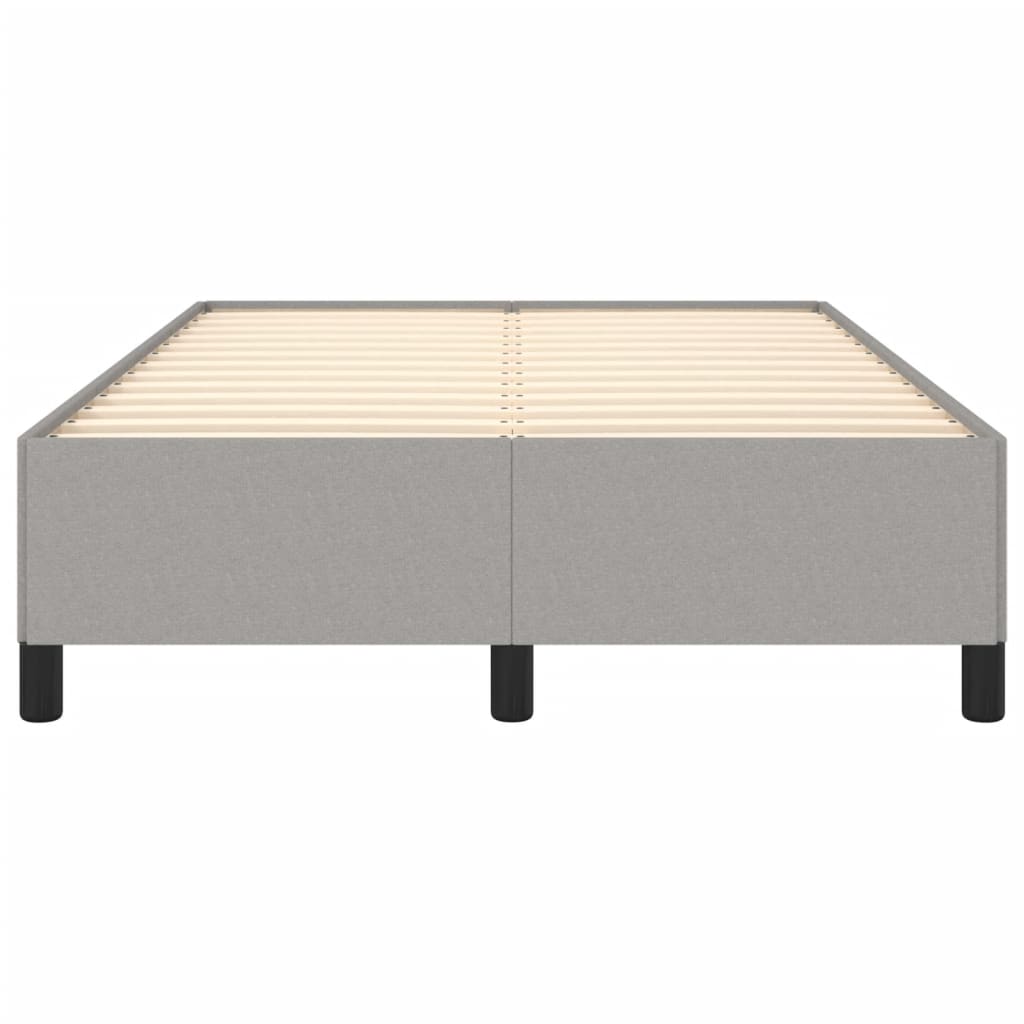 Cadre de lit sans matelas gris clair 120x190 cm tissu - XIOS