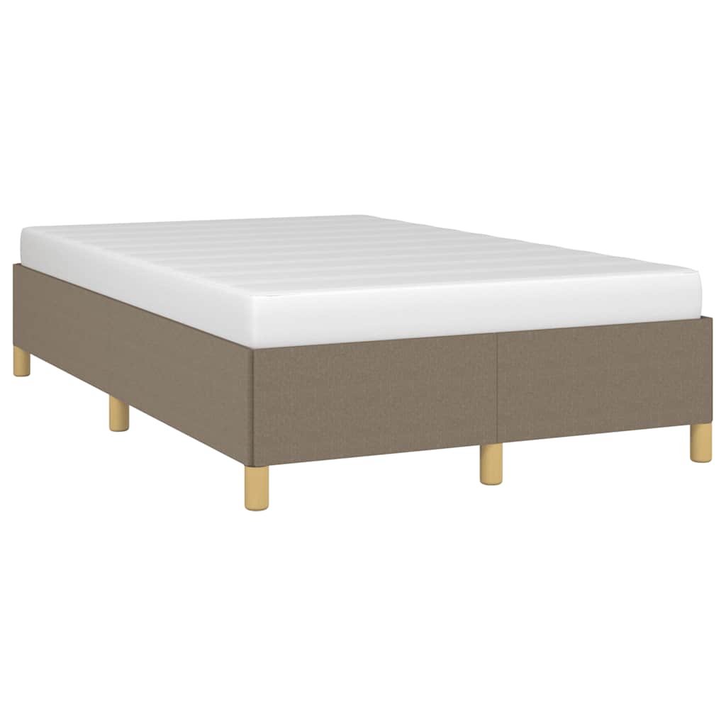 Cadre de lit sans matelas taupe 120x190 cm tissu - XIOS