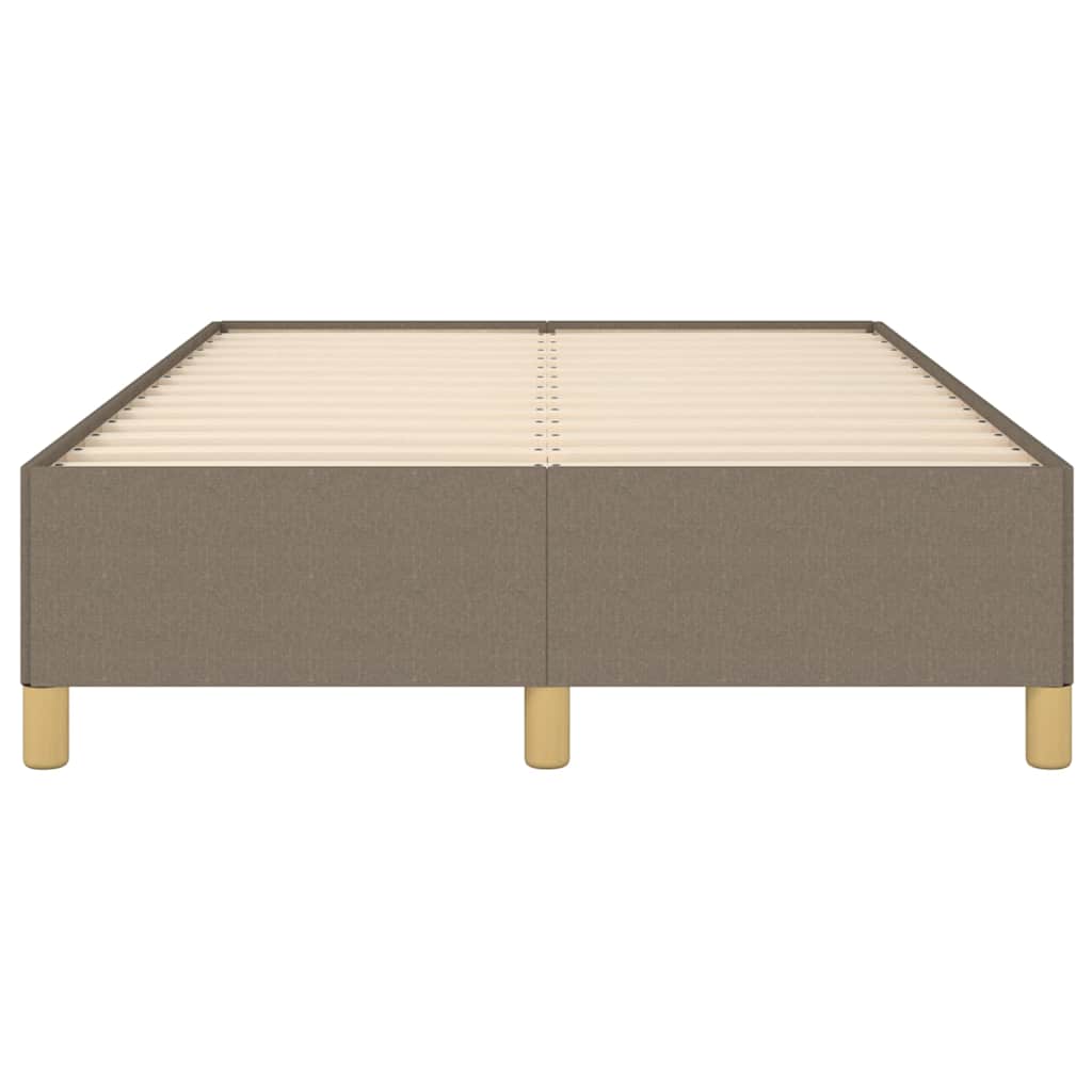 Cadre de lit sans matelas taupe 120x190 cm tissu - XIOS