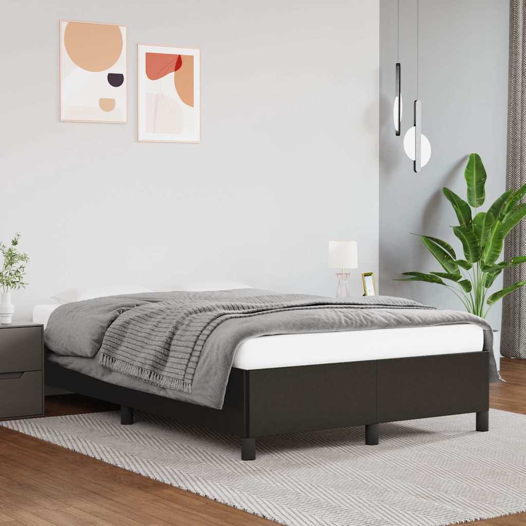 Cadre de lit sans matelas noir 120x190 cm similicuir - XIOS
