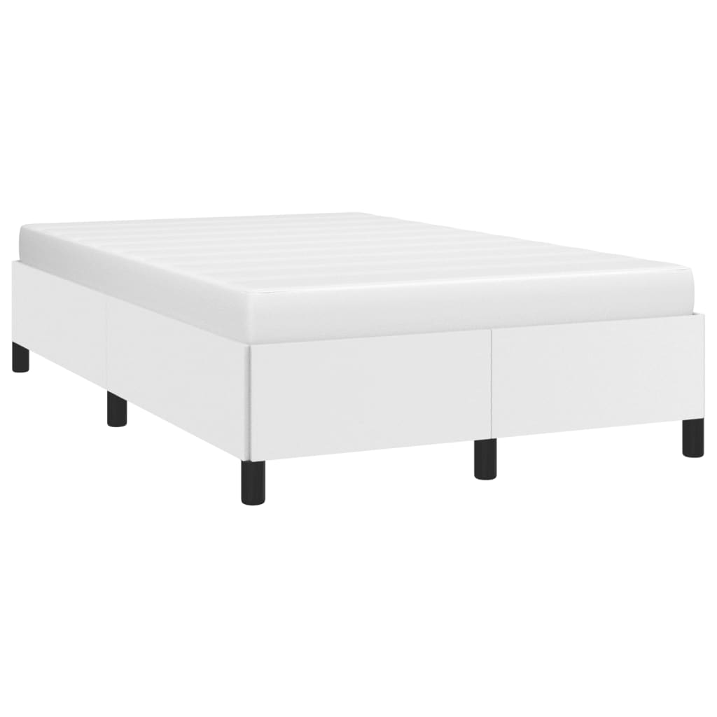 Cadre de lit sans matelas blanc 120x190 cm similicuir - XIOS