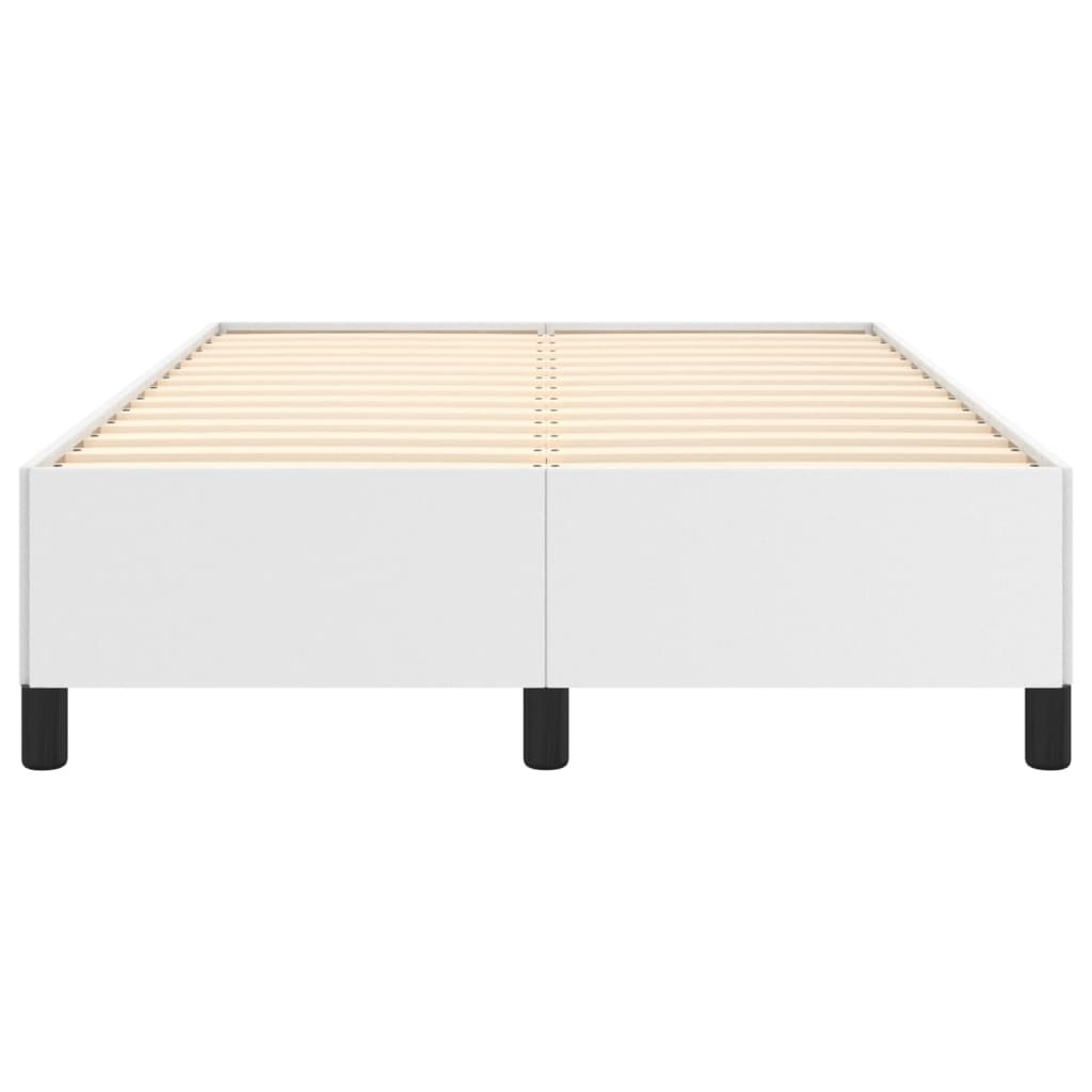 Cadre de lit sans matelas blanc 120x190 cm similicuir - XIOS