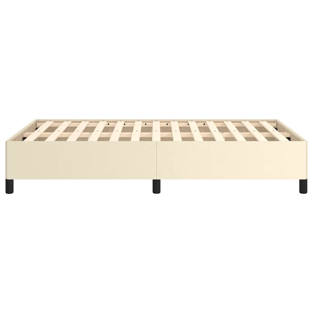 Cadre de lit sans matelas crème 120x190 cm similicuir - XIOS