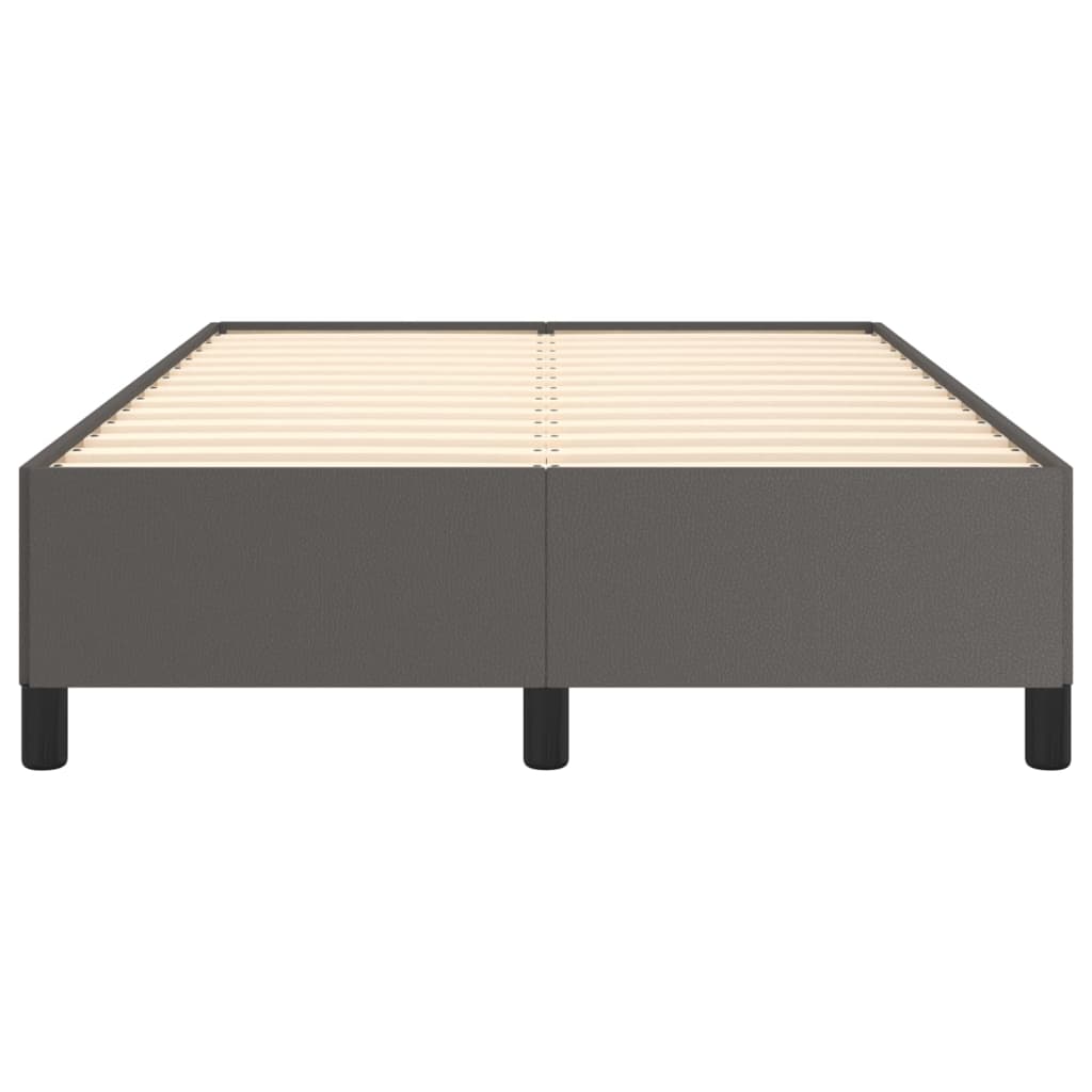 Cadre de lit sans matelas gris 120x190 cm similicuir - XIOS
