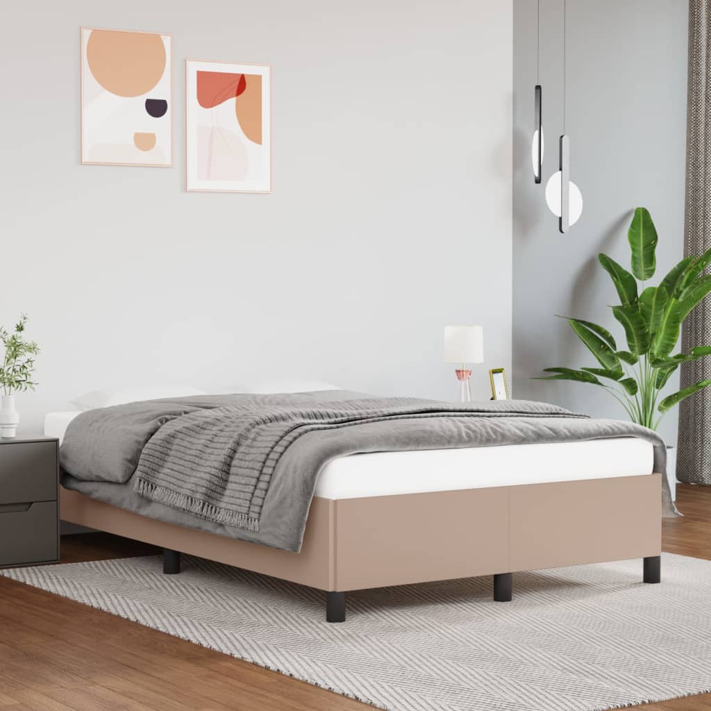 Cadre de lit sans matelas cappuccino 120x190 cm similicuir - XIOS