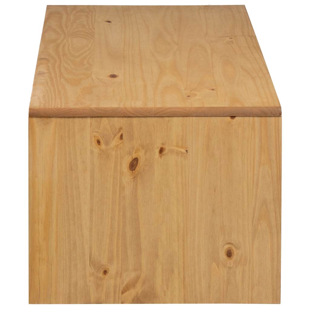 Table basse SAUDA chêne 99x55x45 cm bois de pin massif - XIOS