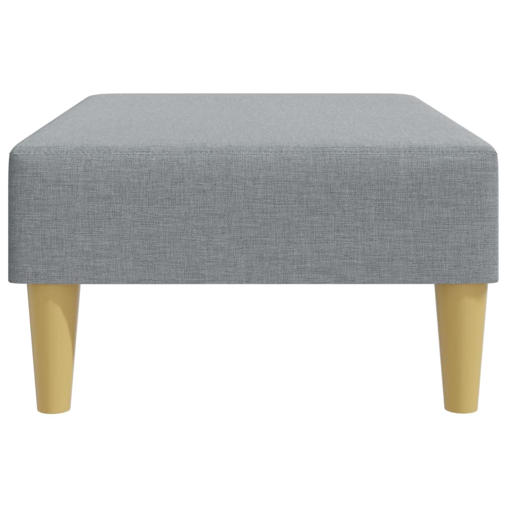 Repose-pied gris clair 77x55x31 cm tissu - XIOS