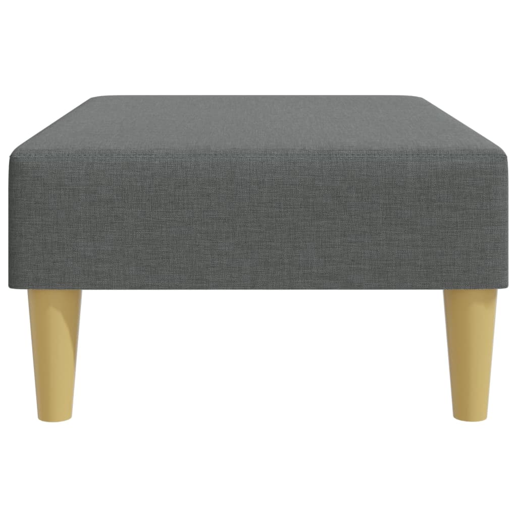 Repose-pied gris foncé 77x55x31 cm tissu - XIOS