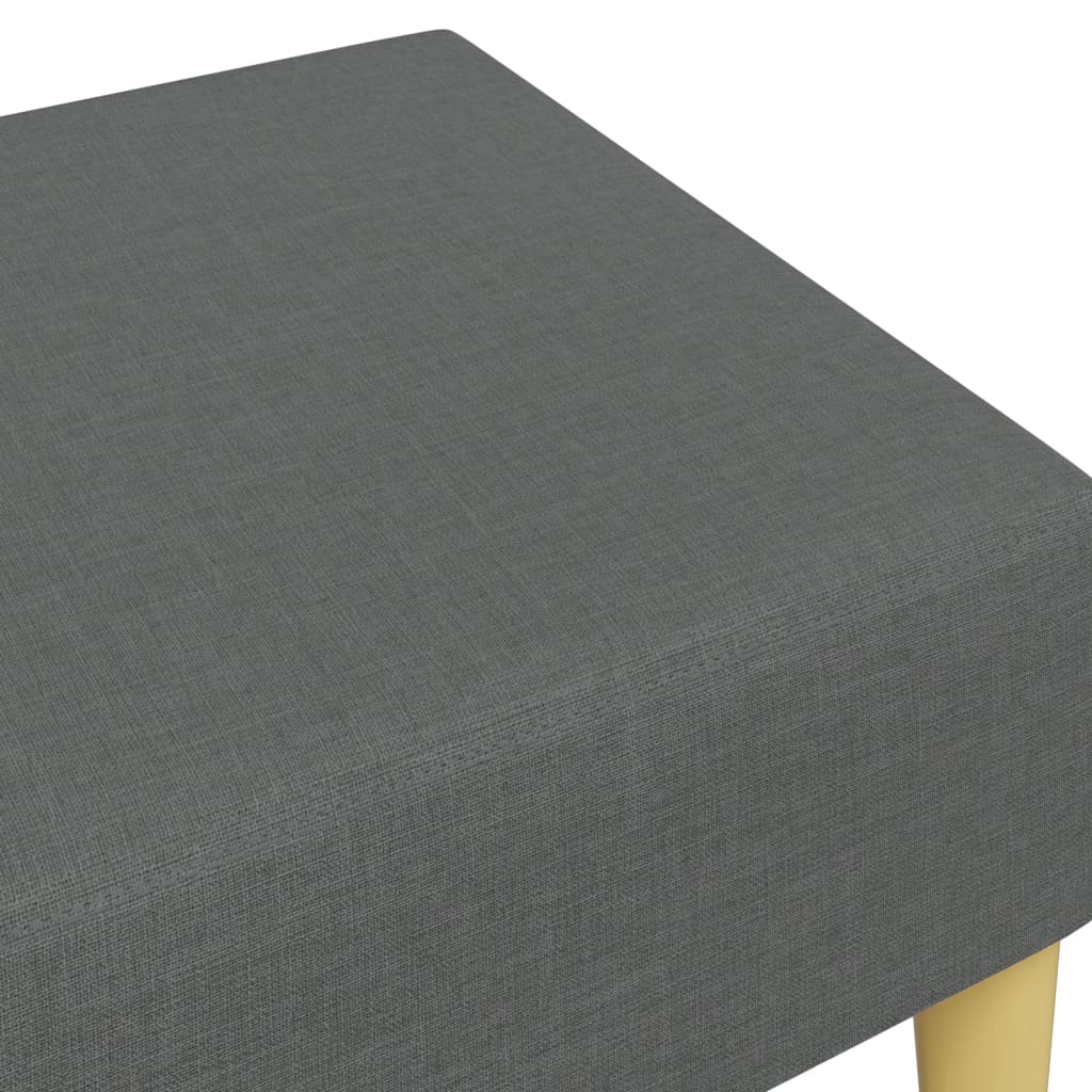 Repose-pied gris foncé 77x55x31 cm tissu - XIOS