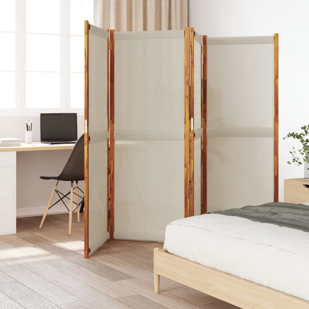 Cloison de séparation 4 panneaux gris clair 280x180 cm - XIOS