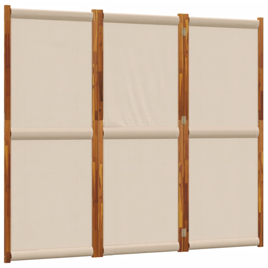 Cloison de séparation 3 panneaux taupe 210x180 cm - XIOS